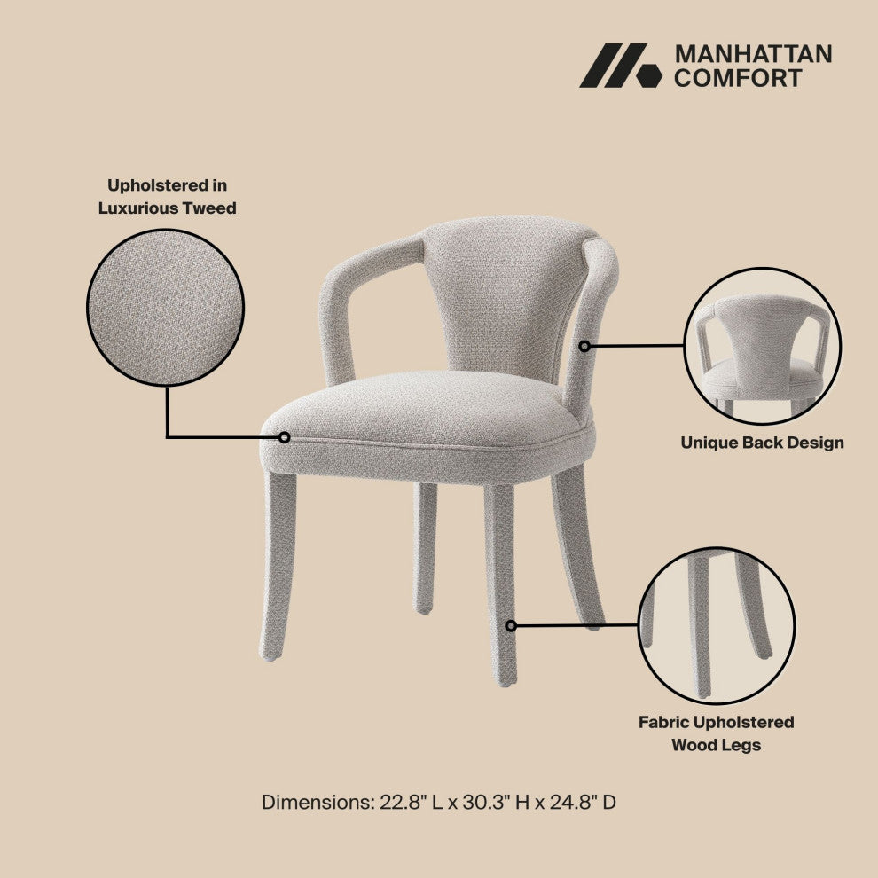 Manhattan Comfort 7-Piece Palmer and Hathaway Dining