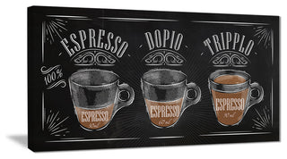 "Espresso Kraf Black" Canvas Print