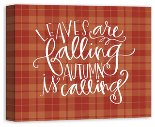 Plaid Autumn Calling 16"x20" Canvas Wall Art