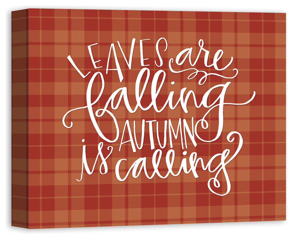 Plaid Autumn Calling 16"x20" Canvas Wall Art