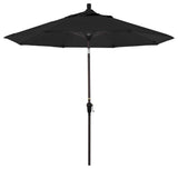9' Aluminum Umbrella Auto Tilt Bronze, Black