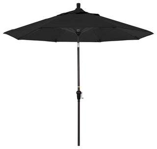 9' Aluminum Umbrella Auto Tilt Bronze, Black