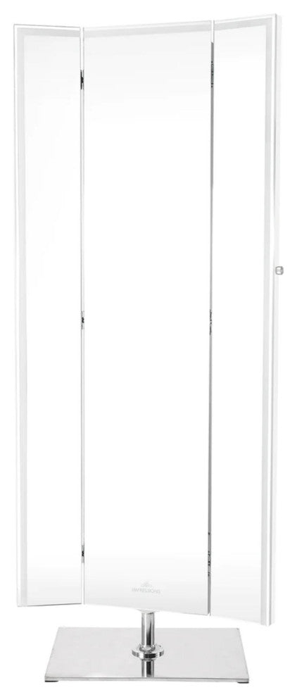 Trifecta Full Length Vanity Mirror, White