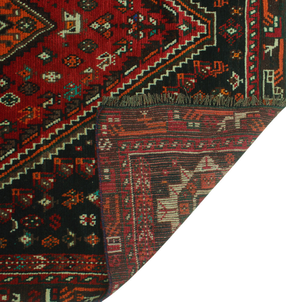 Fine Vintage Distressed Marlon Red Rug