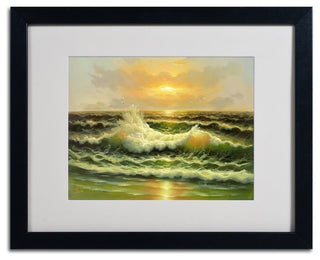'Sunset' Matted Framed Canvas Art by Rio