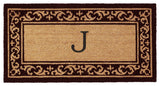 Kendall Monogram Doormat, 3'x6', J