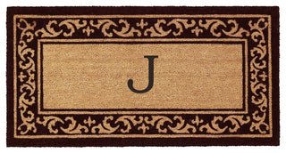 Kendall Monogram Doormat, 3'x6', J