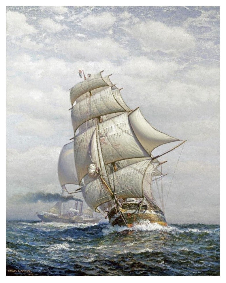 "Full Sail" Digital Paper Print by James Gale Tyler, 26"x32"