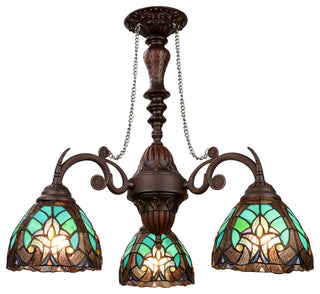 Liaison Victorian-Style 3-Light Mini Chandelier 24" Wide