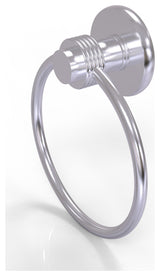 Mercury Towel Ring with Groovy Accent, Satin Chrome