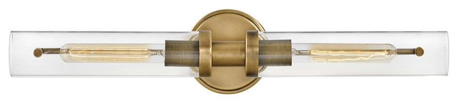 Hinkley Vaughn Two-Light Bath Vanity Heritage Brass