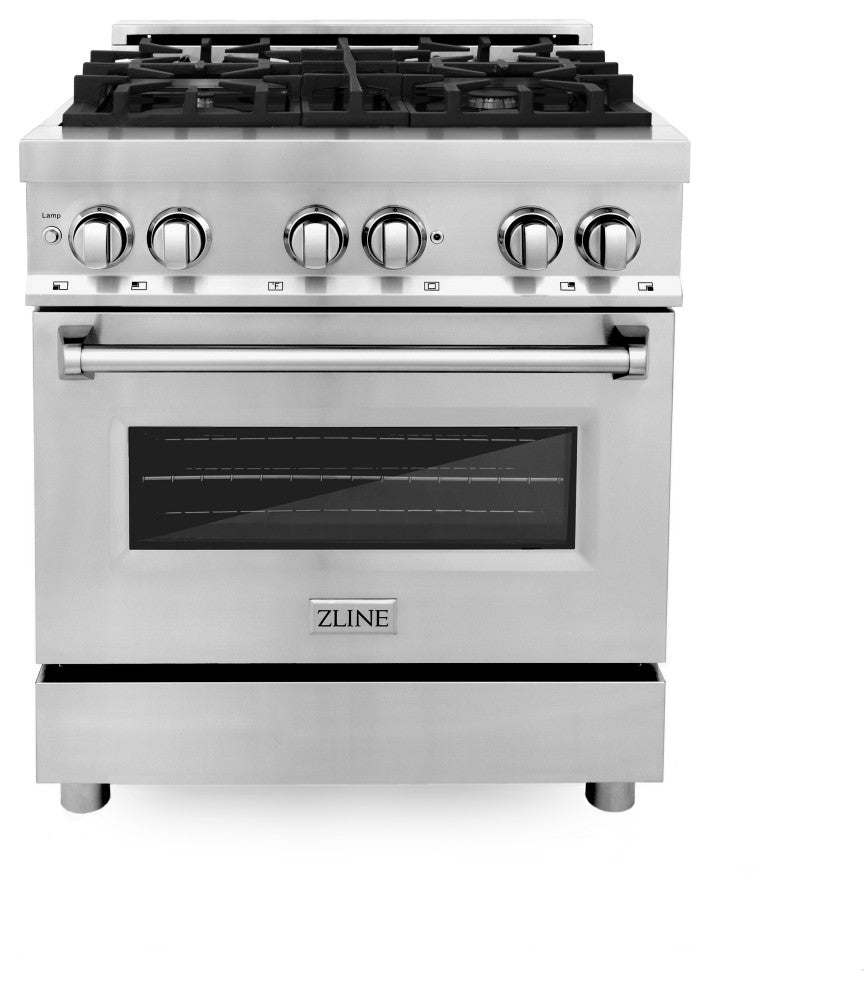ZLINE Freestanding Range, Stainless Steel, Dual Fuel, RA30