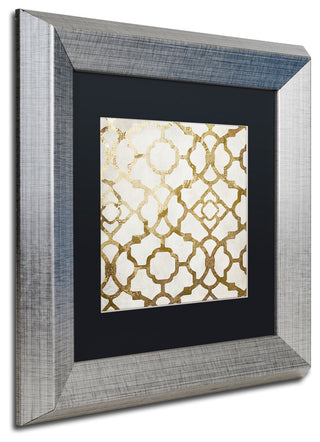 Color Bakery 'Moroccan Gold II', Silver Frame, Black Mat, 11x11
