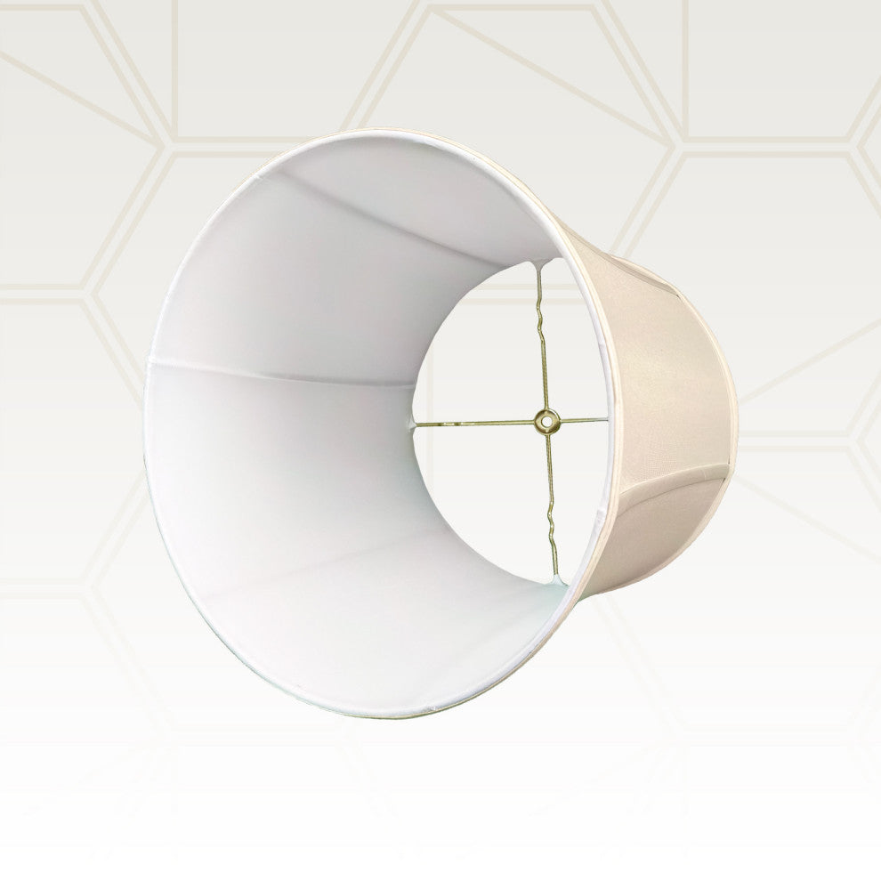 Royal Designs Drum Lamp Shade, Beige, 14x15x15, Single