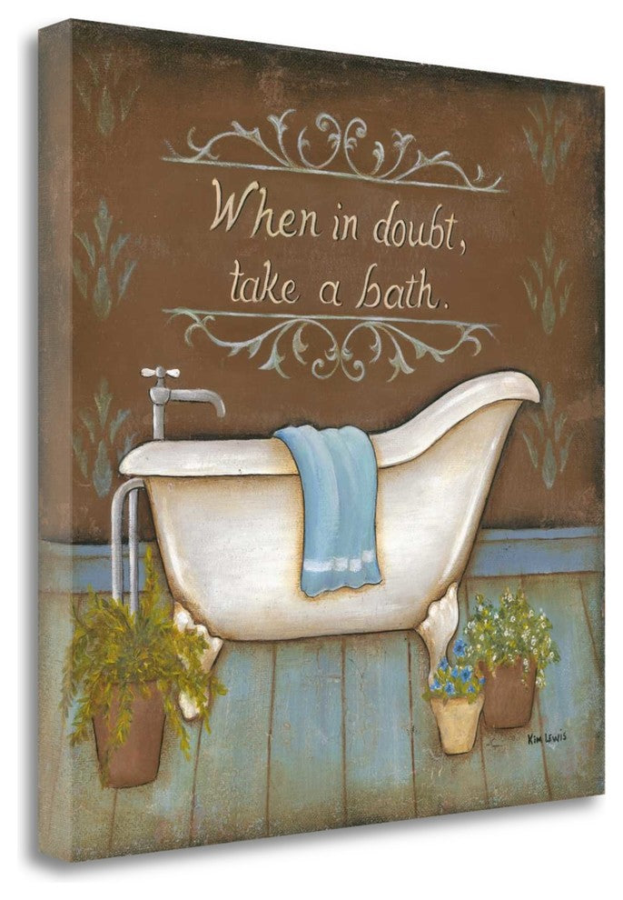 "When In Doubt" By Kim Lewis, Giclee Print on Gallery Wrap Canvas, Ready to Hang