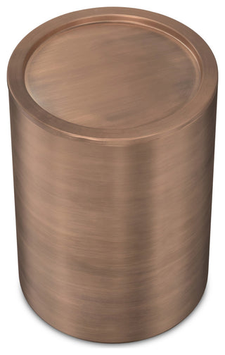 Corbin Metal Side Table, Antique Copper