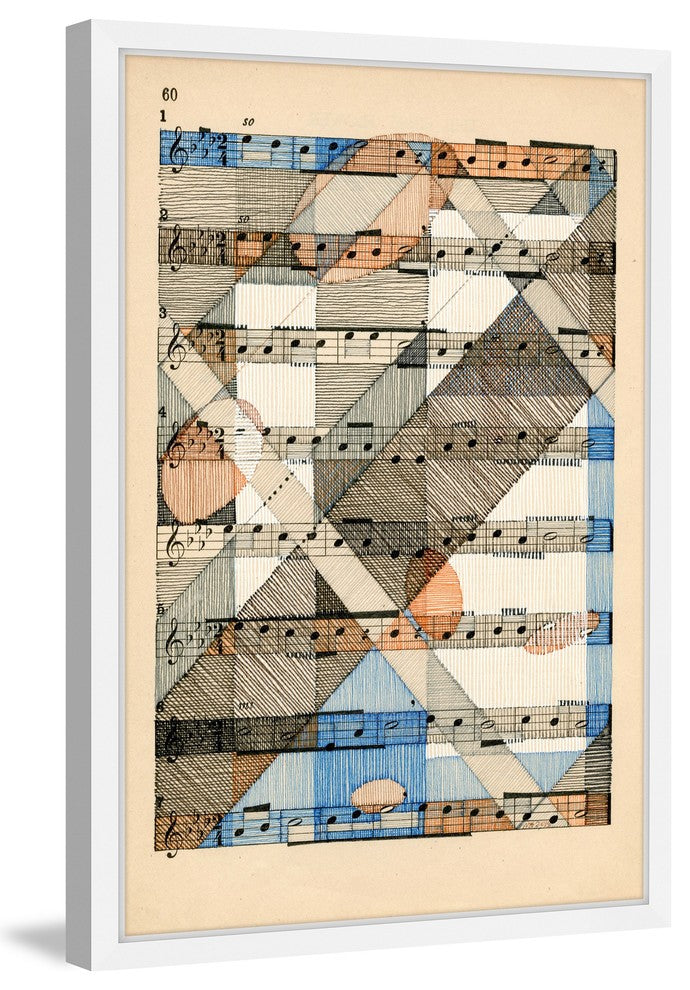 Marmont Hill, "Music in Motion" by Nikki Galapon Framed Painting Print, 30x45