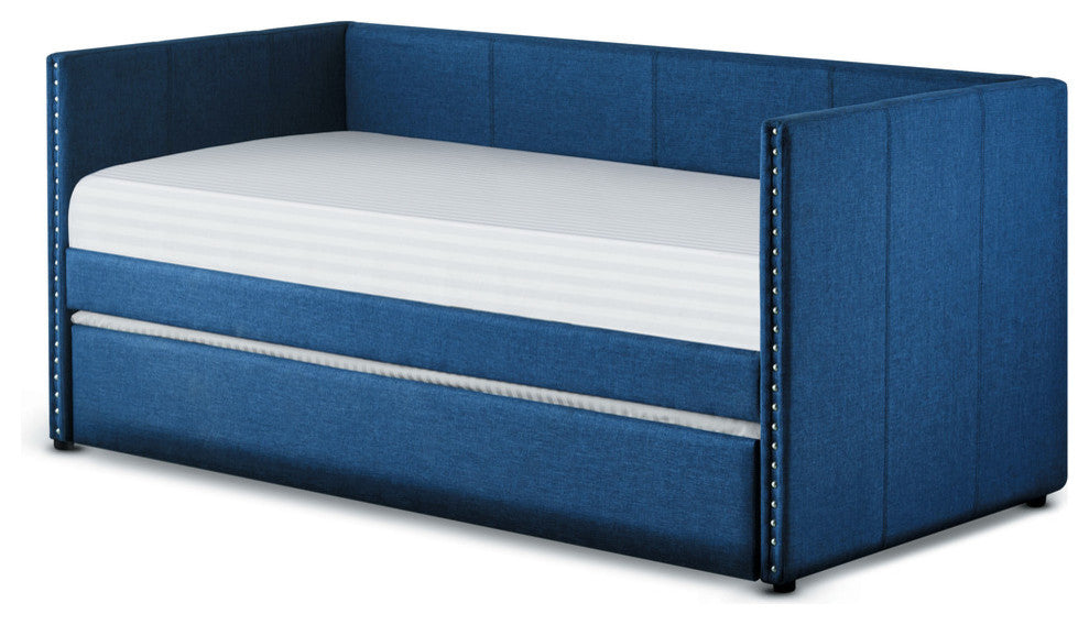 Kendra Daybed With Trundle, Blue