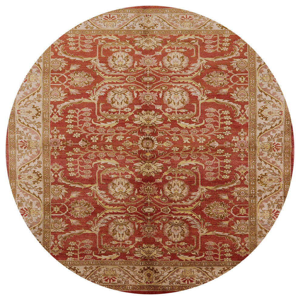 Ahgly Company Indoor Round Mid-Century Modern Area Rugs, 5' Round
