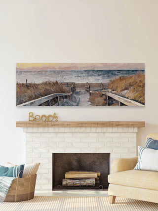"Inviting Walkway" Painting Print on Wrapped Canvas, 45x15
