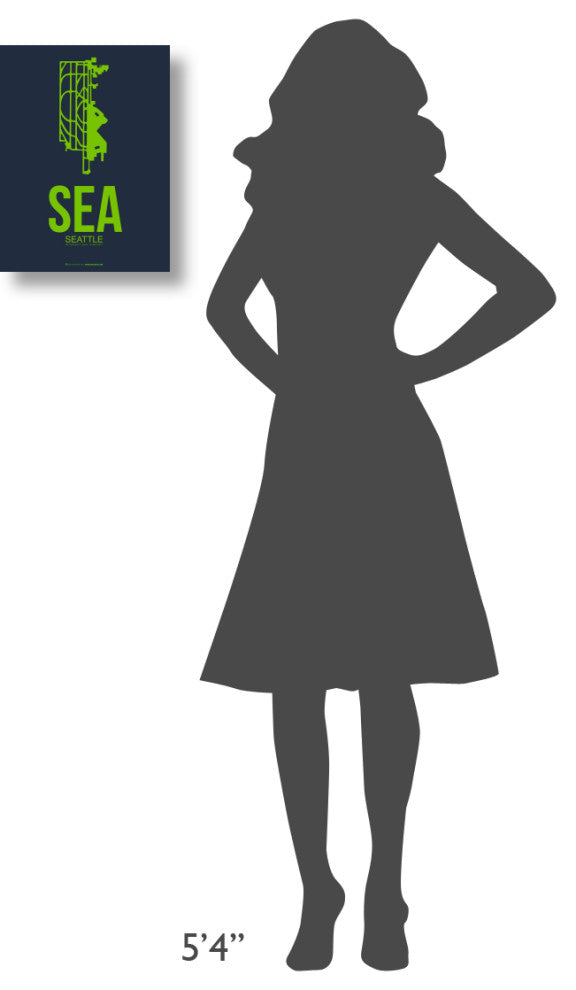 "SEA Seattle Poster 2" Fine Art Print