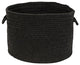 Colonial Mills Basket Sunbrella Solid Ebony Round