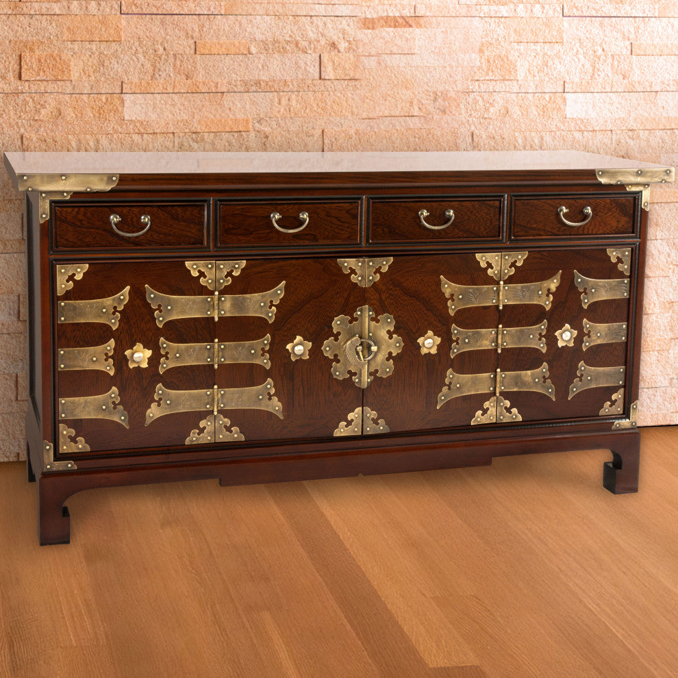 Korean Antique Style Coffee Table Low Chest