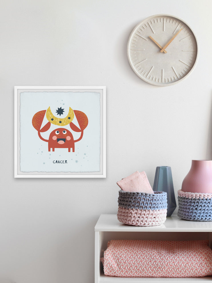 "Cancer" Framed Painting Print, 18x18