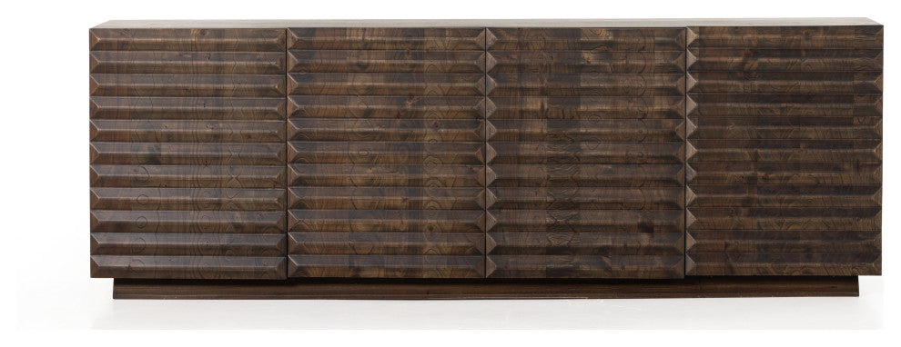Tussac Media Console, Matte Brown Neem