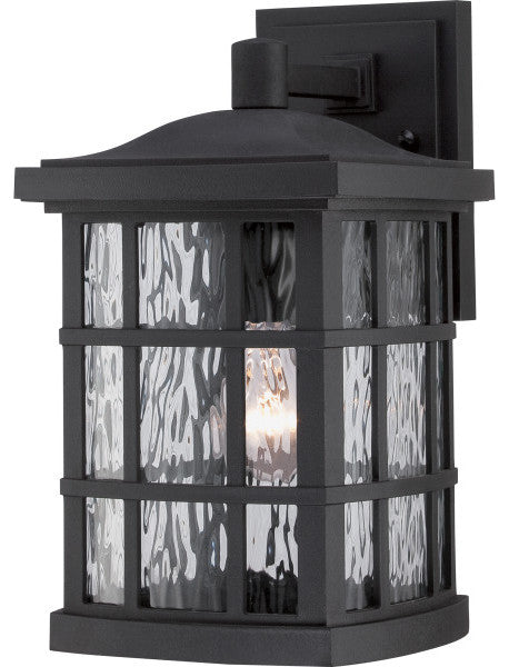 Quoizel SNN8408K One Light Outdoor Wall Lantern Stonington Mystic Black