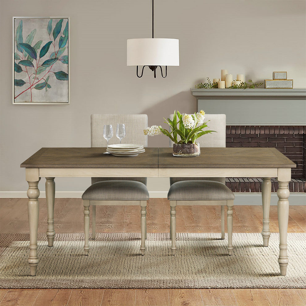 Martha Stewart Fiona Farmhouse Oak Veneer, Dining Set