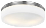 Generation Lighting 2-Light Flushmount, Satin Nickel