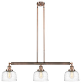 Innovations Bell 3-Light Large Island Light 213-AC-G713, Antique Copper