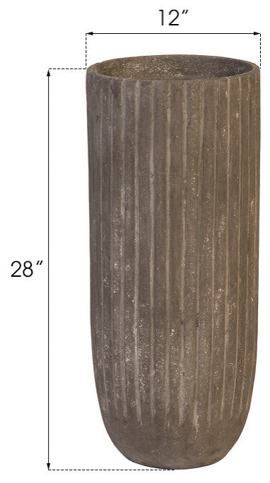 Lourdes Planter, Gray, Medium