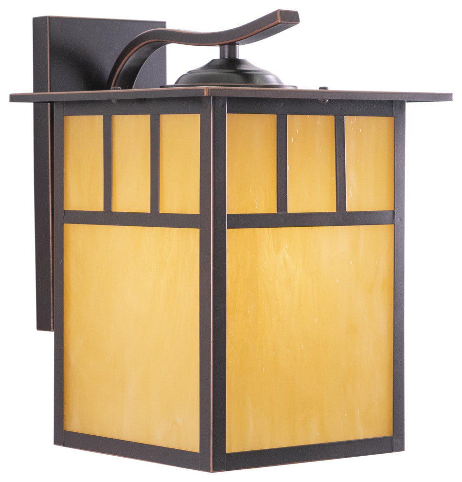 Mission 9" Outdoor Wall Light, Burnished Bronze