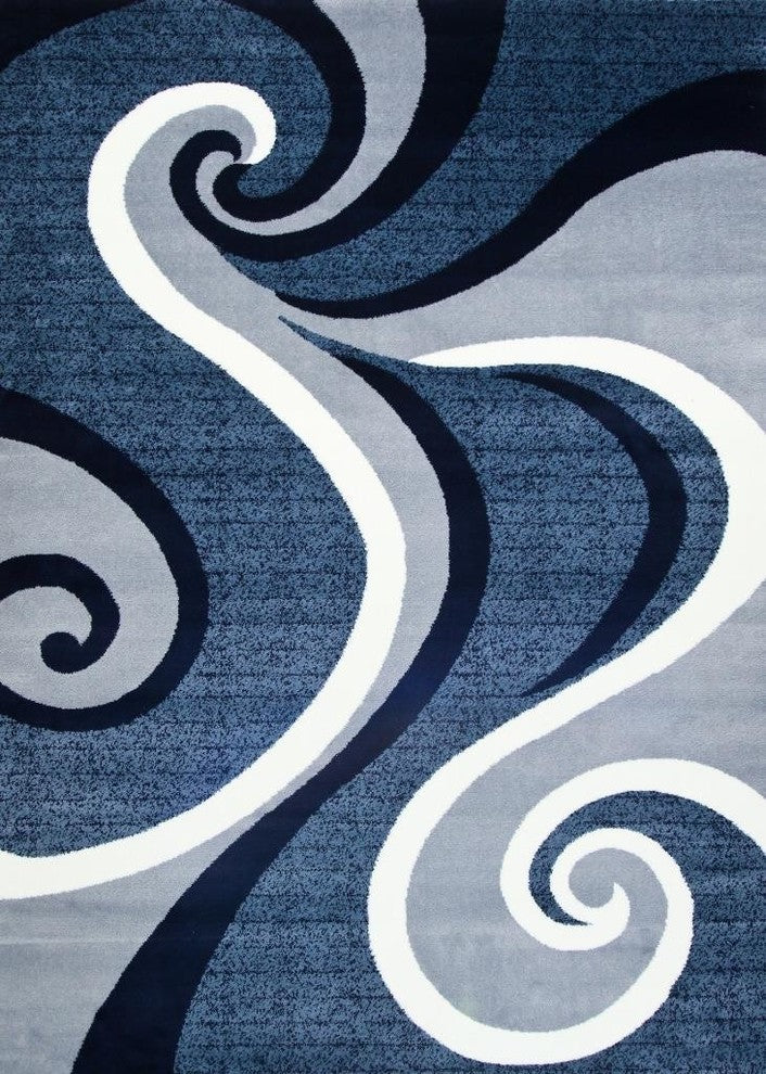 Persian Rugs Modern Trendz Collection 0327, Blue, 2'2"x7'6"