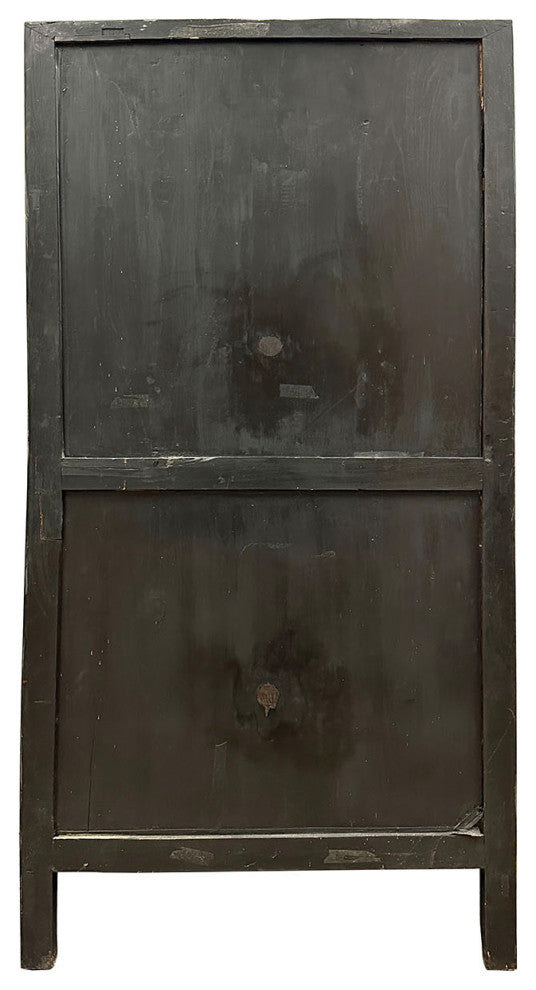 Consigned 20th Century Chinese Carved Cabinet With Carved doors