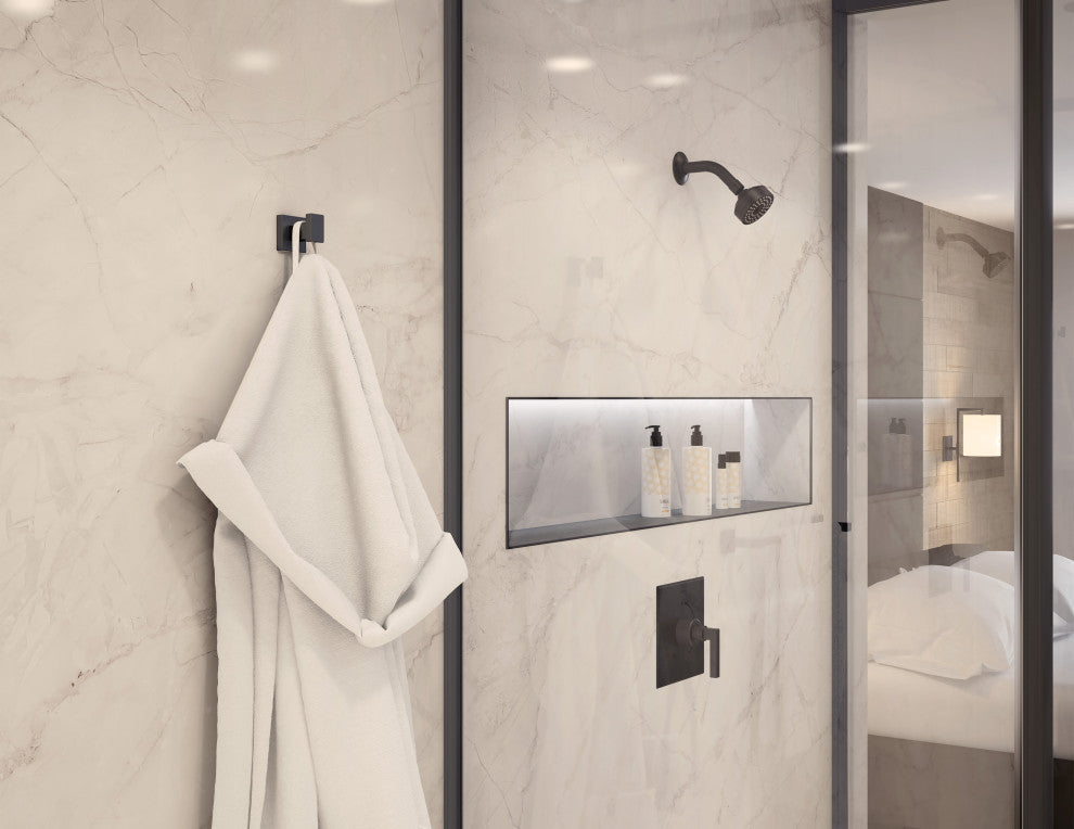 Duro Bath 4-Piece Hardware Set, Matte Black