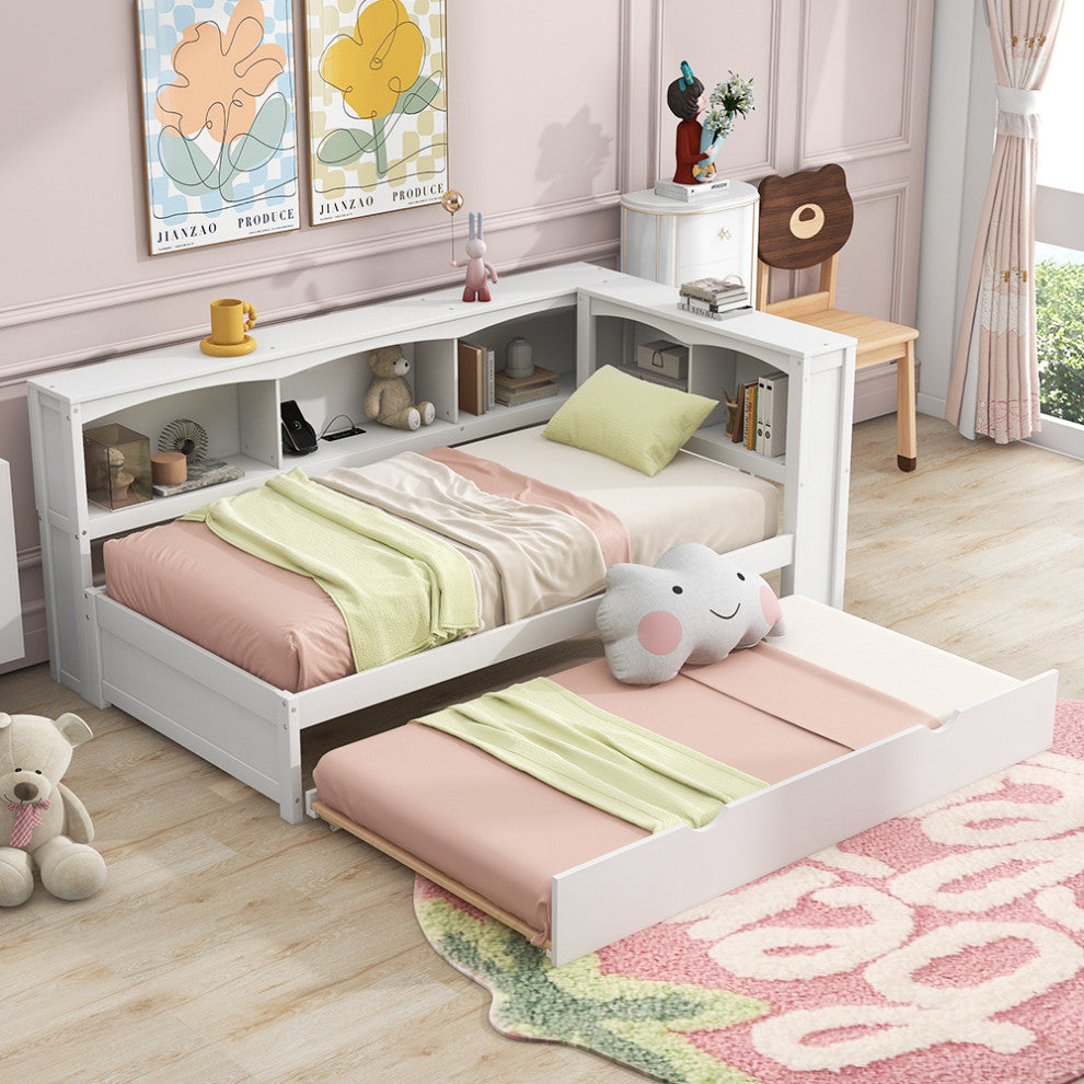 Gewnee Twin Size Daybed with Trundle