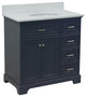 Aria 36" Bathroom Vanity, Marine Gray, Quartz