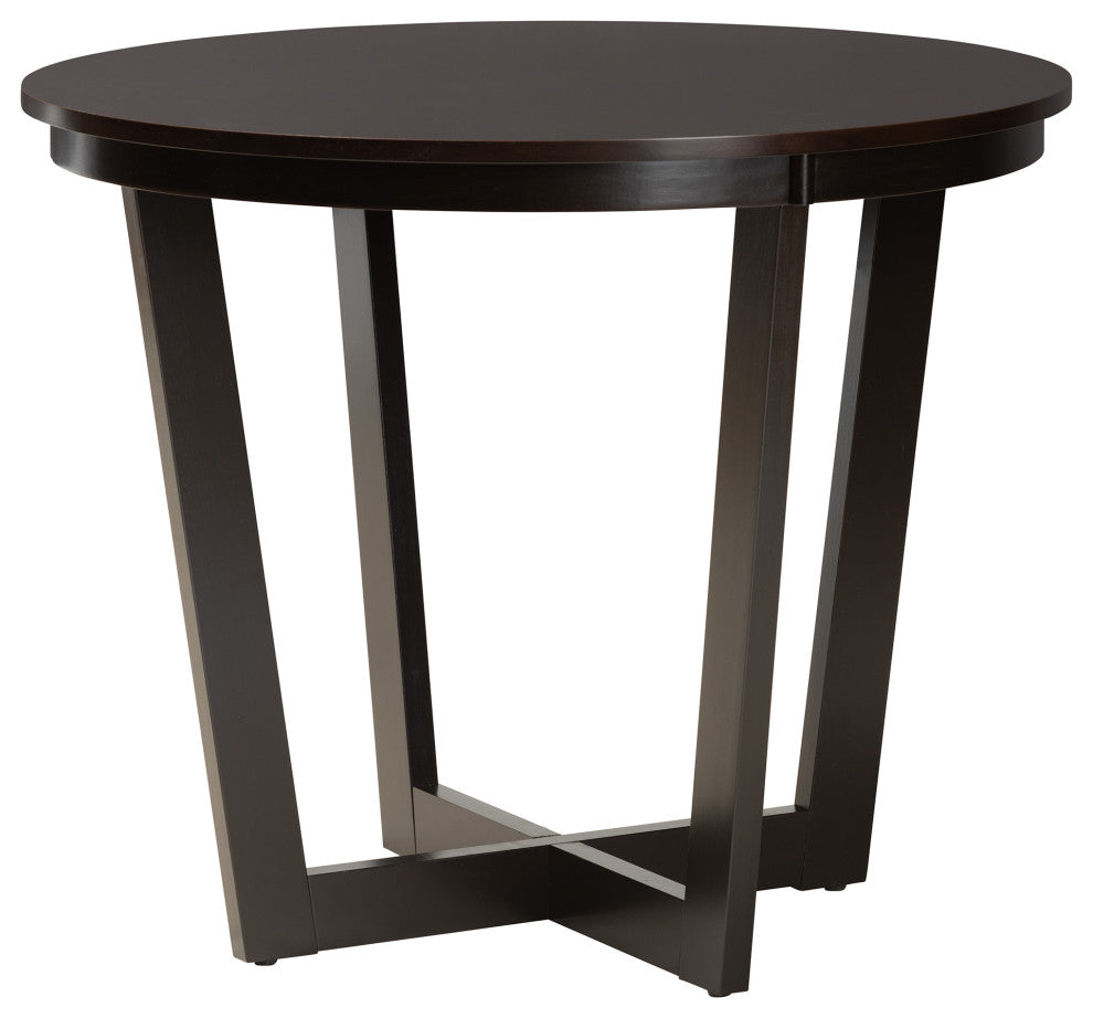 Jenny 5-Piece Dining Set, Beige/Dark Brown