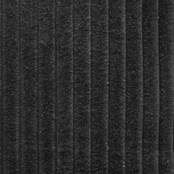 Pillow Decor Cotton Corduroy Throw Pillow 16"x16", Black