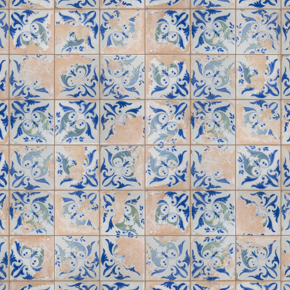 Kings Luxe Heritage Leaves Ceramic Floor and Wall Tile