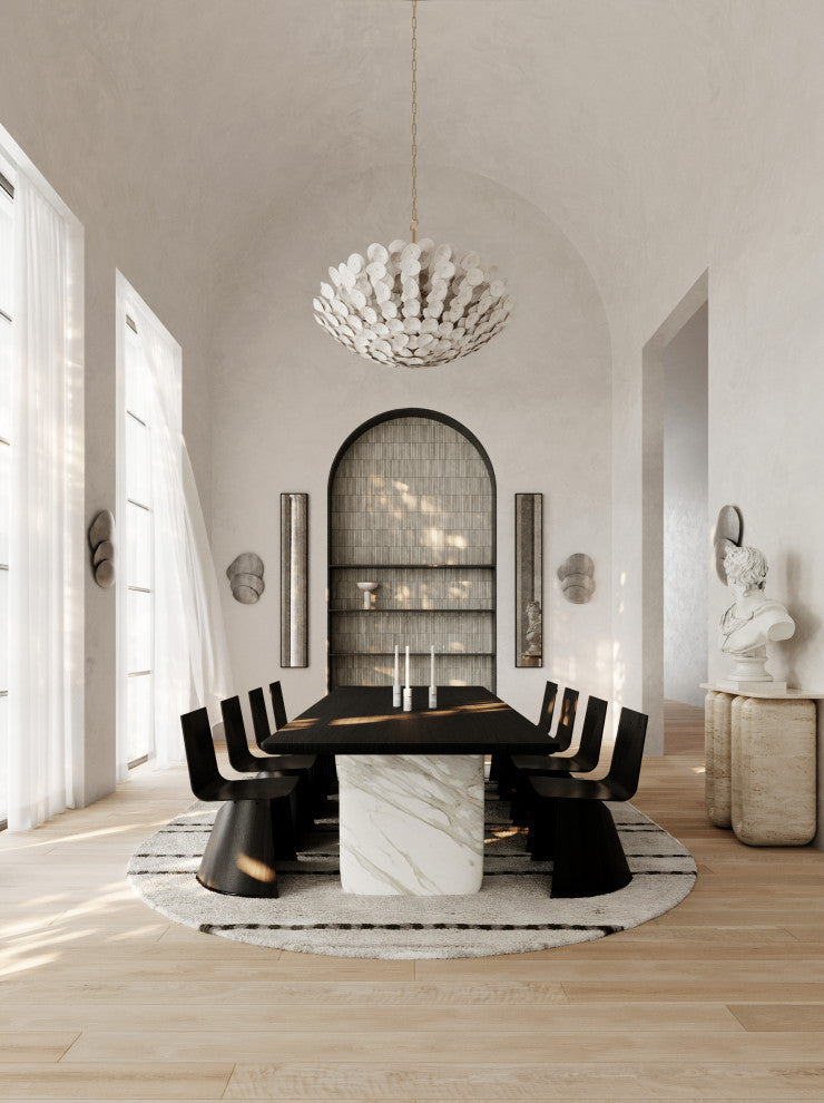 Aimi 12 Light Chandelier, Textile