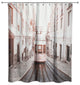 Lisbon Trolley 71"x74" Shower Curtain