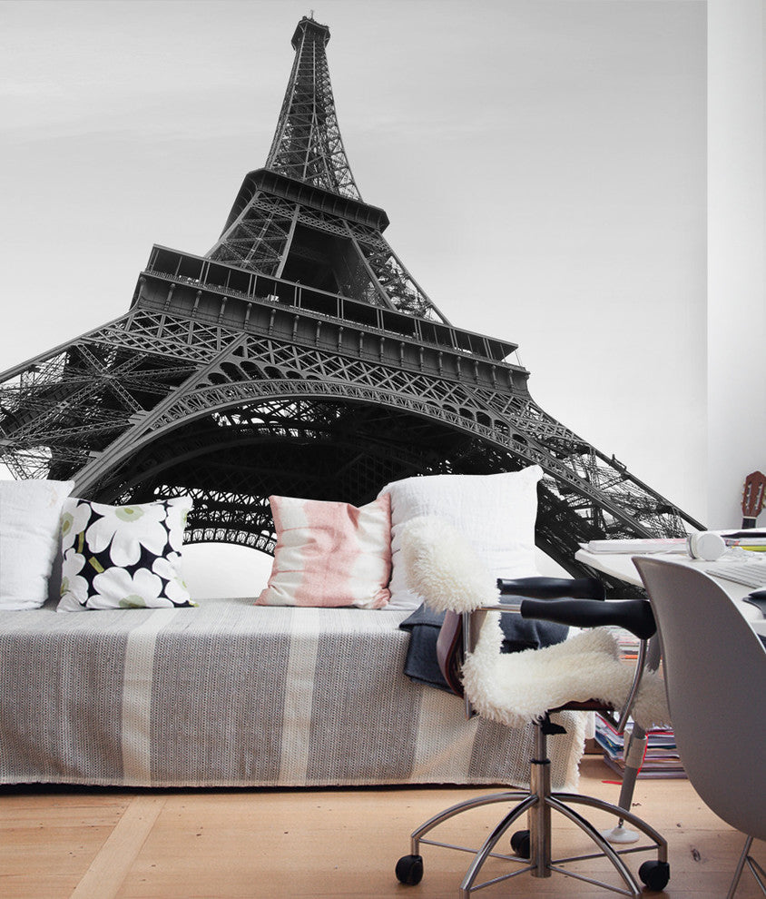 Eiffel Tower Photograph Wall Art, Peel and Stick Vinyl