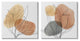 Simple Neutral Southwestern Tones Botanical Plant Design, 2pc, each 17 x 17