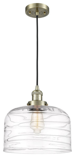 Innovations Bell LED XL Mini Pendant 201C-AB-G713-L-LED, Antique Brass