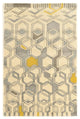 Linon Aspire Geo Hand Tufted Wool 8'x11' Rug in Ivory