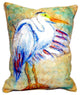 Egret on Rice Large Indoor/Outdoor Pillow 16x20